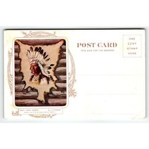 Chief Joseph Postcard Advertising V Whitehead Cosmopolitan Relief Camden NJ 1909